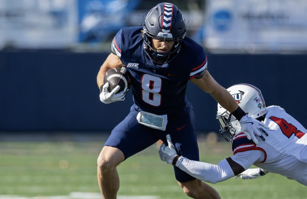 Meet Ty Arrington, a promising wide receiver for the 2025 NFL Draft from Duquesne in Pennsylvania. Check it out